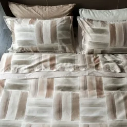 Completo Letto Raso di cotone Gabriel Rosè Matrimoniale