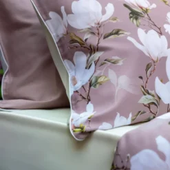 Completo Letto Raso di cotone Lavinia Rosa Matrimoniale