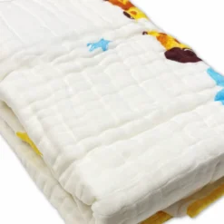 Coperta fresca Bimbo Morbidina Giraffa e Arcobaleno
