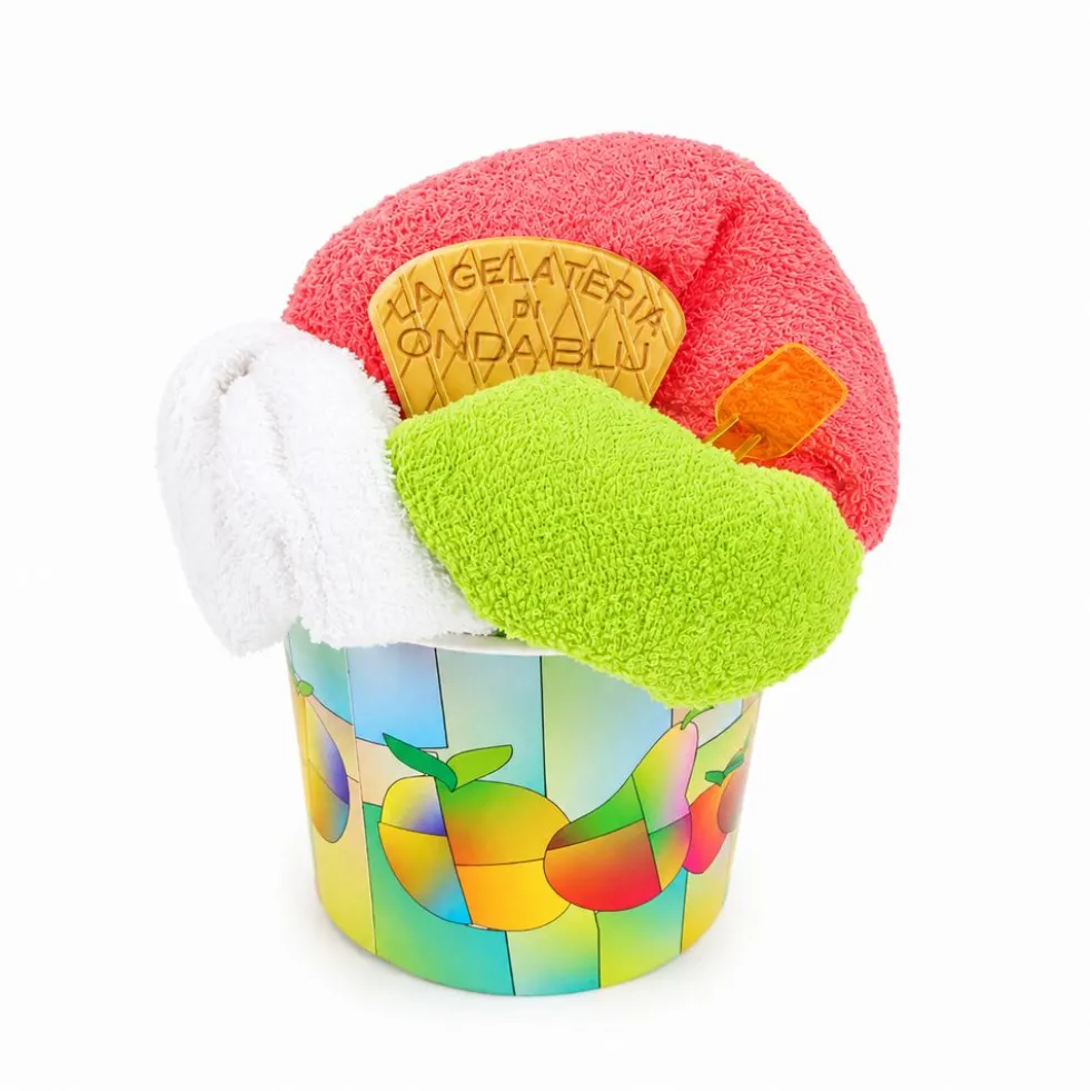 Coppa Gelato Spugna 3 pezzi – Fior di latte, Fragola & Lime