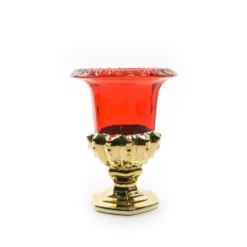 Coppa Oro/Rosso in Vetro