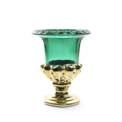 Coppa Oro/Verde in Vetro