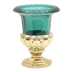 Coppa Oro/Verde in Vetro