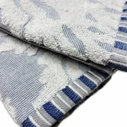 Coppia asciugamani Brise coralli Azzurro