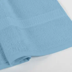 Coppia Asciugamani Caleffi in spugna Minorca Azzurro