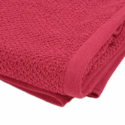 Coppia Asciugamani chicco di riso Rosso Fragola