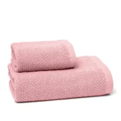 Coppia asciugamani chicco di riso Rosa
