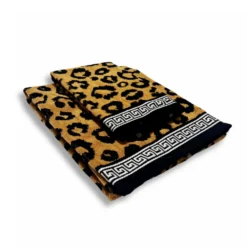 Coppia asciugamani Cleo Leopardata