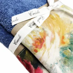 Coppia asciugamani CREOLE Camelia Blu
