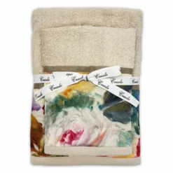 Coppia asciugamani CREOLE Camelia Beige