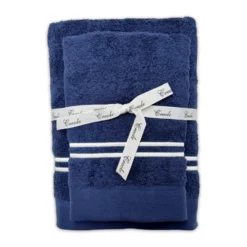 Coppia asciugamani CREOLE City Blu Navy