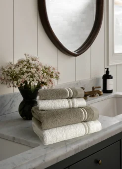 Coppia asciugamani CREOLE City Beige