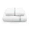 Coppia asciugamani CREOLE City Bianco/Silver
