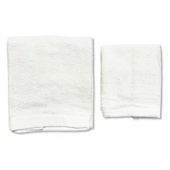 Coppia asciugamani 500 gr Melodie bianco
