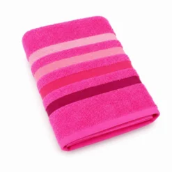 Coppia Asciugamani in spugna Colorful Fucsia