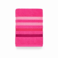 Coppia Asciugamani in spugna Colorful Fucsia