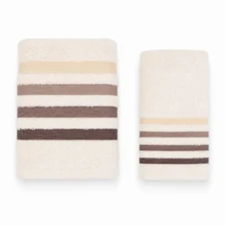 Coppia Asciugamani in spugna Colorful Beige