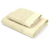 Coppia Asciugamani in Spugna Boutique Crema