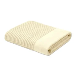 Coppia Asciugamani in Spugna Boutique Crema