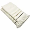 Coppia asciugamani Jacquard Maddalena Crema