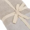 Coppia Asciugamani Natural Lino Tortora