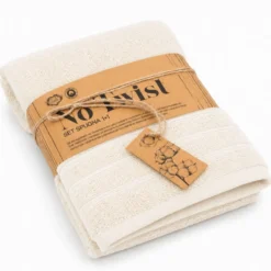 Coppia asciugamani No Twist Crema