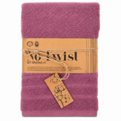 Coppia asciugamani No Twist Ciclamino