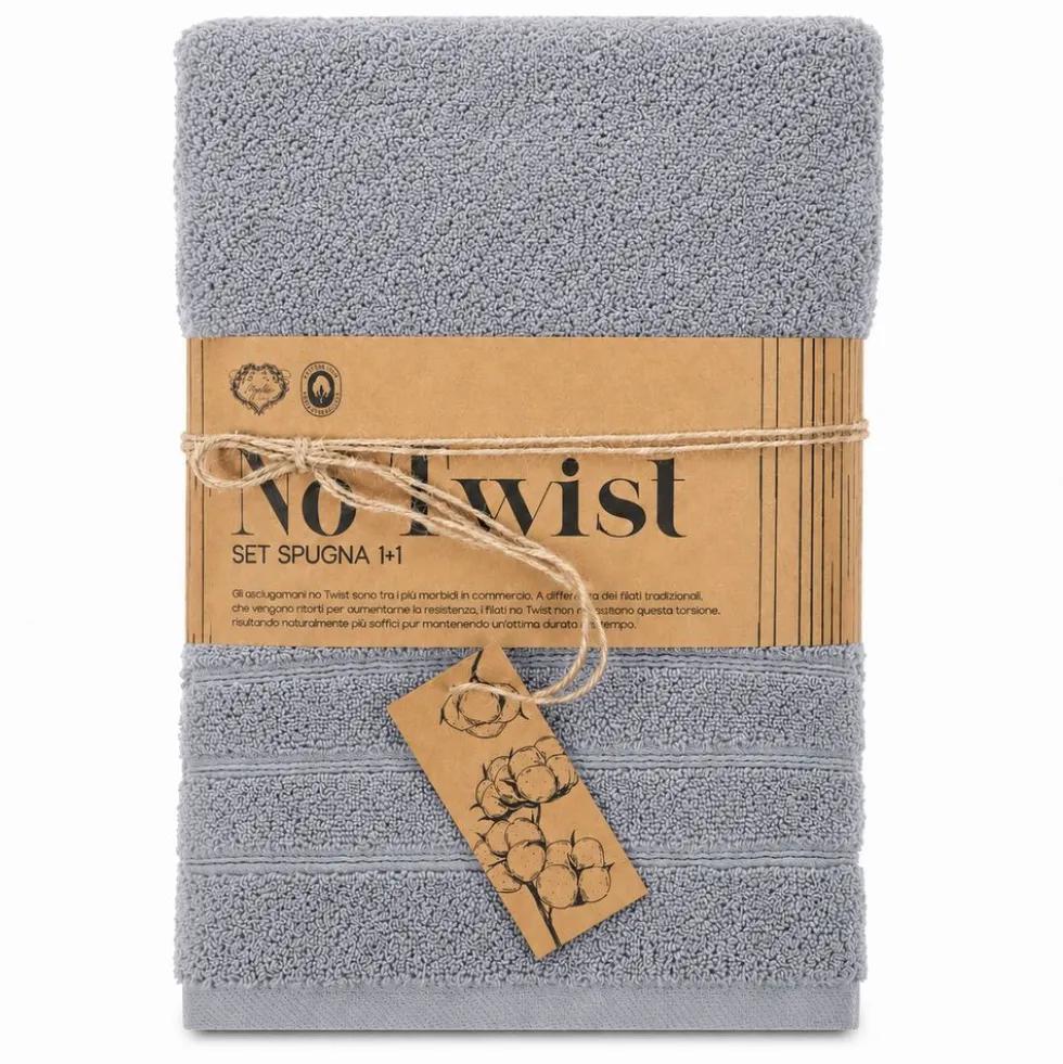 Coppia asciugamani No Twist Fumo