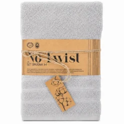 Coppia asciugamani No Twist Grigio
