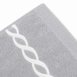 Coppia asciugamani Ricamati Loft Grigio