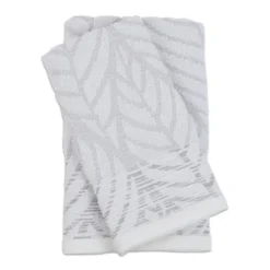 Coppia asciugamani Spugna Jacquard Soledad Bianco