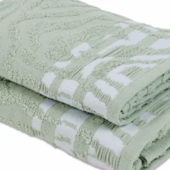 Coppia asciugamani Spugna Jacquard Rith Salvia