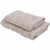 Coppia asciugamani Spugna Jacquard Illy Sabbia