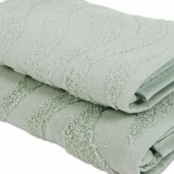 Coppia asciugamani Spugna Jacquard Illy Salvia