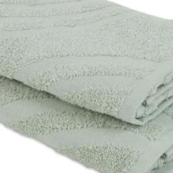 Coppia asciugamani Spugna Jacquard Norv Salvia