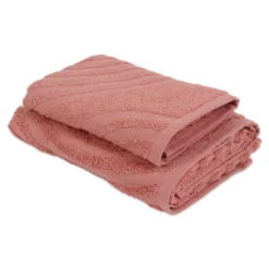 Coppia asciugamani Spugna Jacquard Norv Ruggine