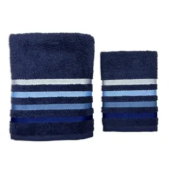 Coppia asciugamani Zeus Blu Navy