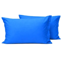 Coppia Federe con bottoni Blu avio