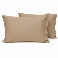 Coppia Federe con bottoni Terra