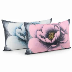 Coppia Federe Decoration Disegno 07 Maxi Fiori