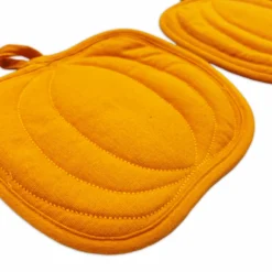 Coppia presine Sagomate Zucche Gialle