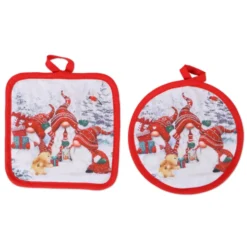 Coppia presine Stampa digitale Christmas 3 Gnometti