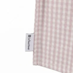 Copriaffettatrice in Cotone Quadretto piccolo Rosa