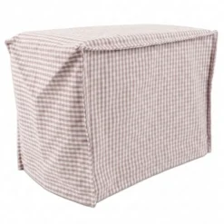 Copriaffettatrice in Cotone Quadretto piccolo Rosa