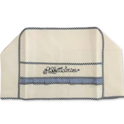 Copriaffettatrice ricamato blu grande