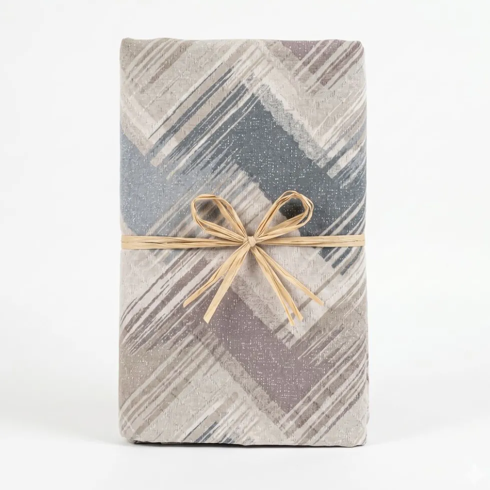 Copridivano Copriletto in piquet Zig Zag Moderno Beige Matrimoniale