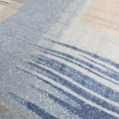 Copridivano Copriletto in piquet Zig Zag Moderno Blu Singolo
