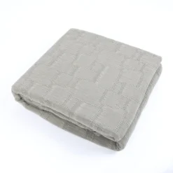 Copridivano Copriletto Jacquard Mirion Grigio 210x260