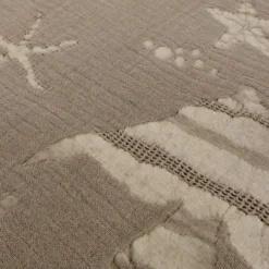 Copridivano Copriletto Jacquard Selvis Beige 210x260