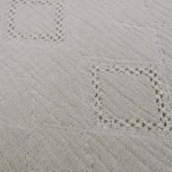 Copridivano Copriletto Jacquard Wenda Grigio 260x260